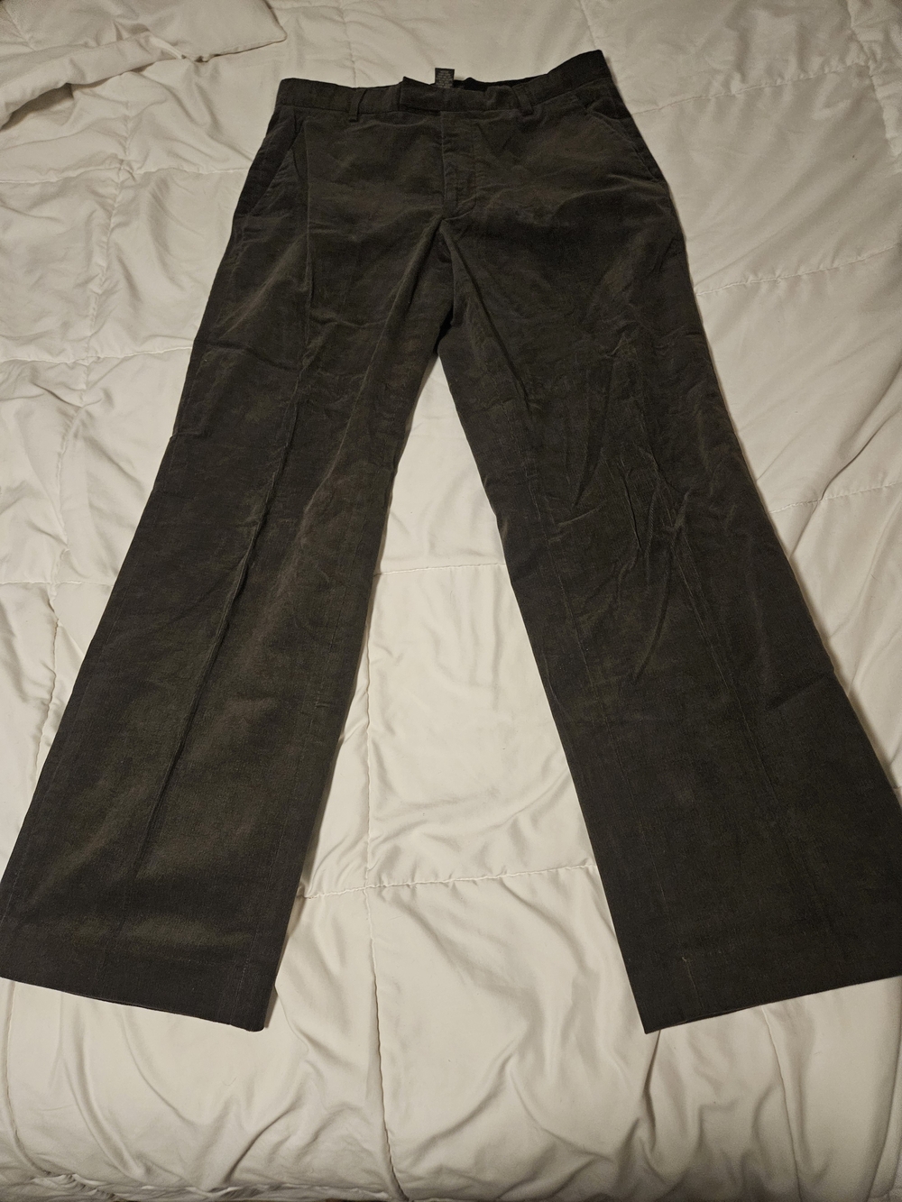 Vintage Banana Republic Men's Dark Brown Corduroy Pants - Straight Leg